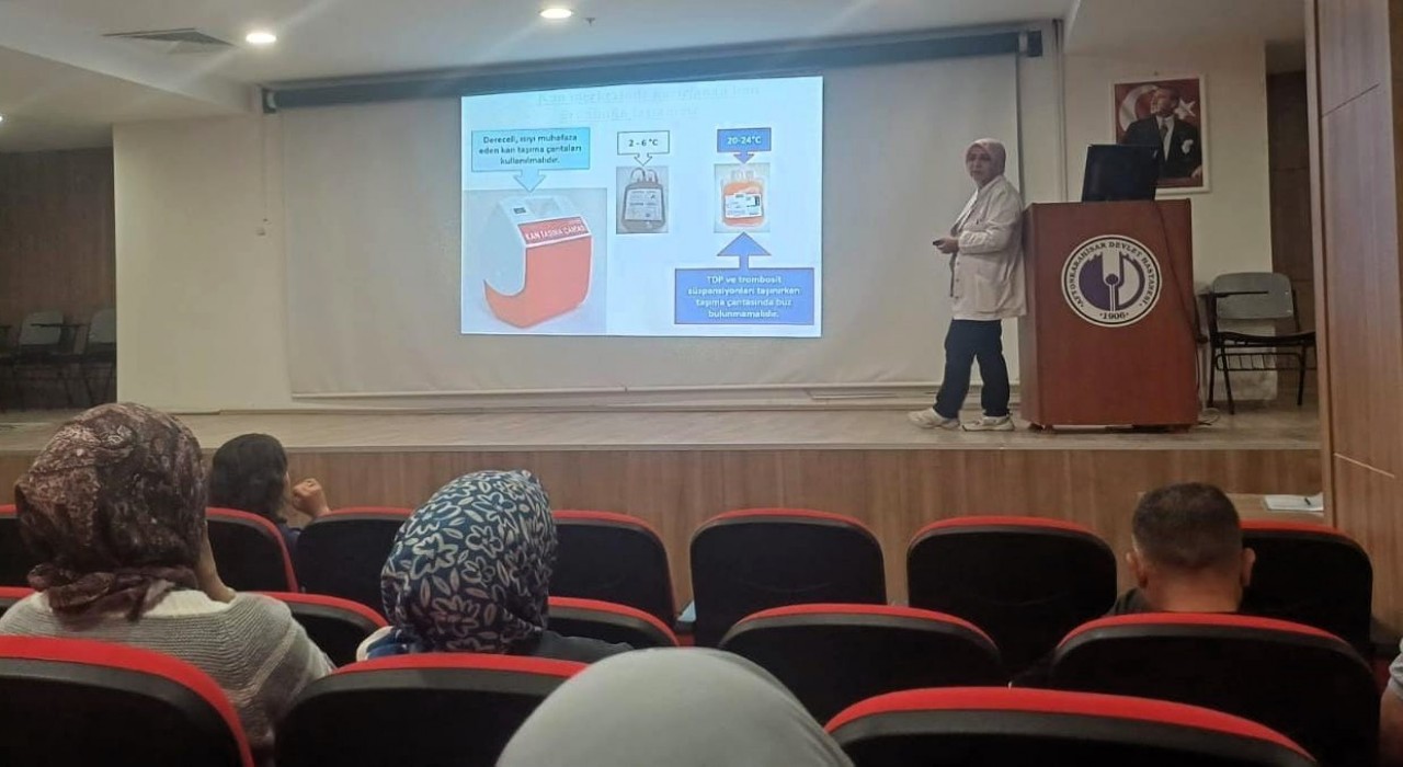 Hastane temizlik personeline uygulamalı eğitim