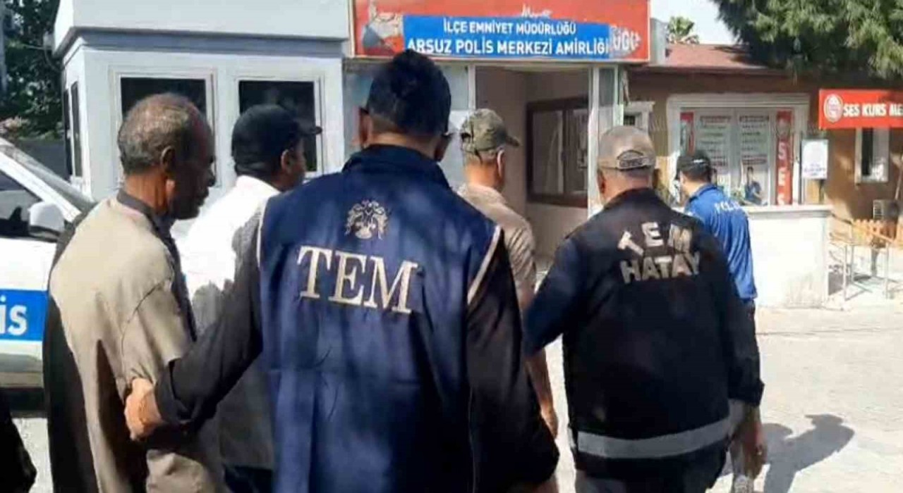 Hatayda vize ihlali ve kaçak yabancı operasyonu