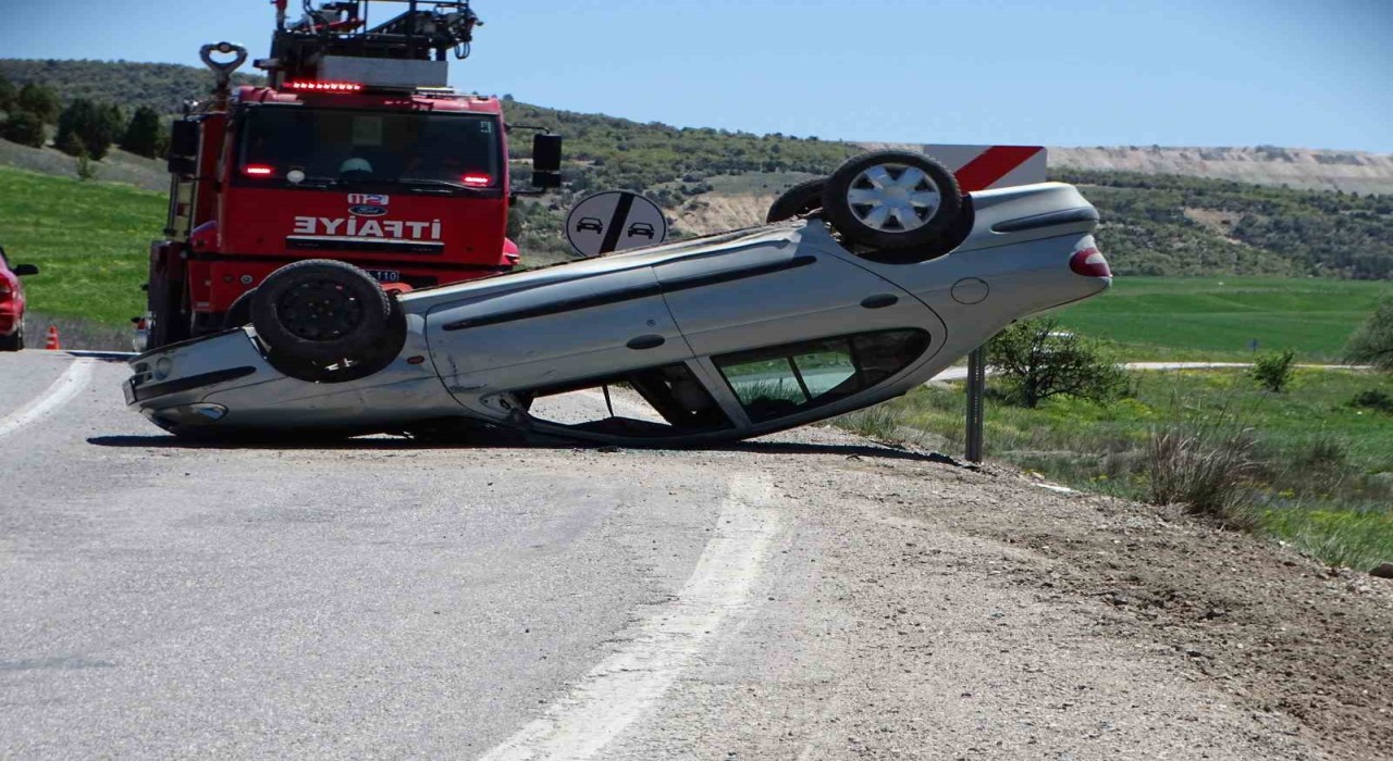 Hisarcıkta trafik kazası: 1 yaralı