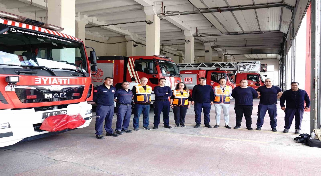 İDA-SARdan Edremit İtfaiyesine ziyaret