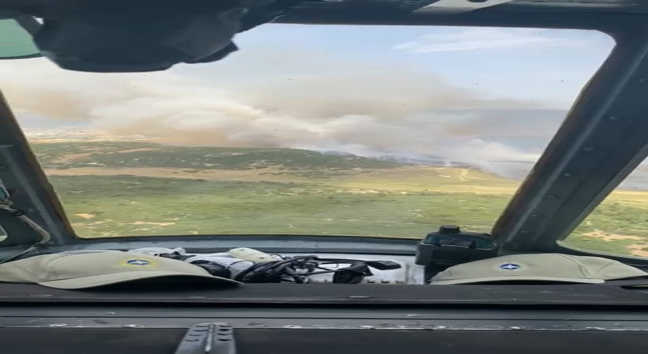 İzmir Foçada tarım arazisinde başlayan yangın ormana sıçradı