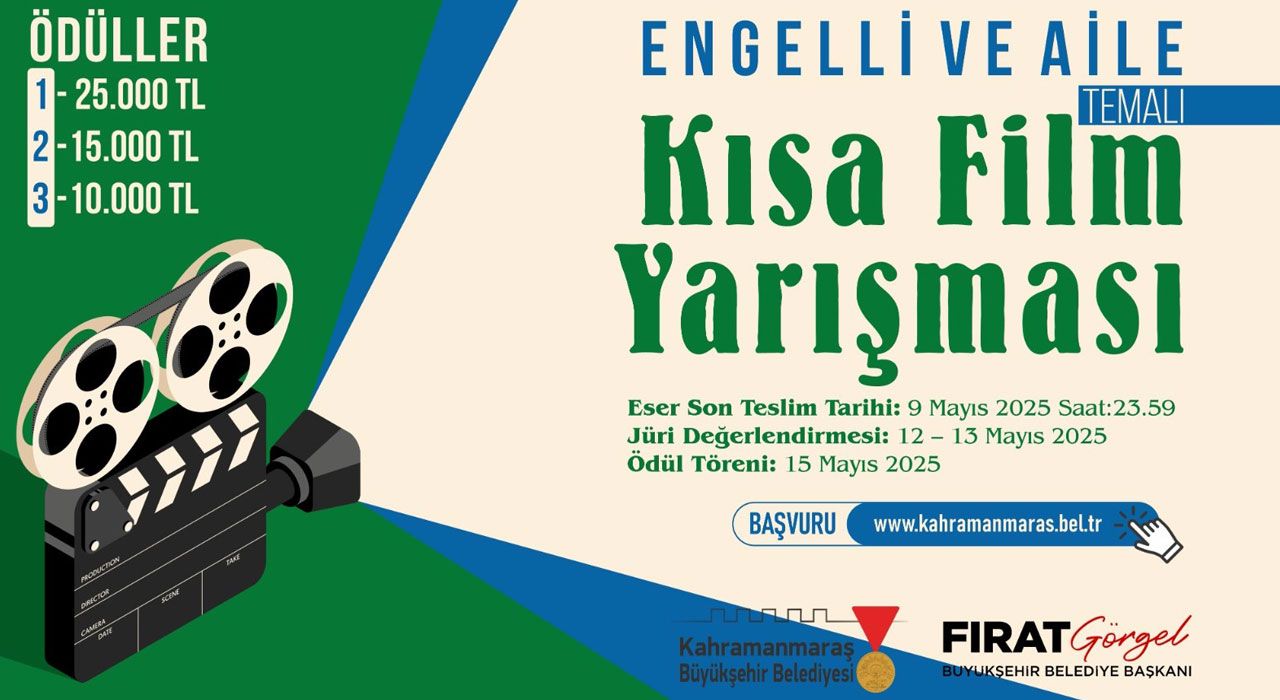 Kahramanmaraş’ta “Engelli ve Aile” Temalı Kısa Film Yarışması Başvuruları Devam Ediyor