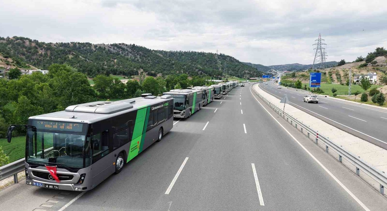 Kahramanmaraşta toplu taşıma yeni hibrit otobüslerle güçlendi