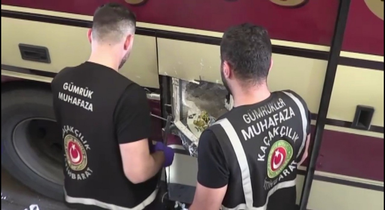 Kapıkule Sınır Kapısında bir otobüste 87 kilo 752 gram uyuşturucu ele geçirildi