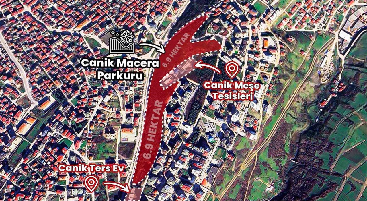 Karadenizin en büyük ‘macera parkı Canike yapılıyor
