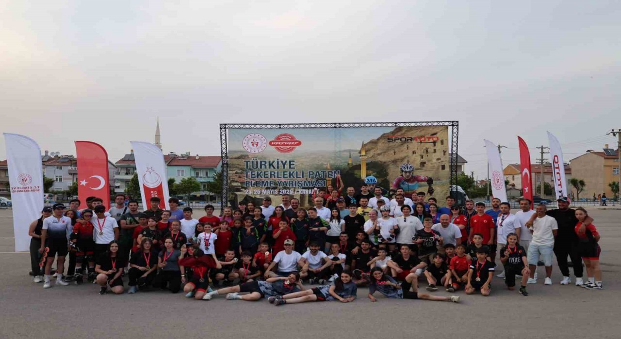 Karamanda düzenlenen tekerlekli paten yarışması sona erdi