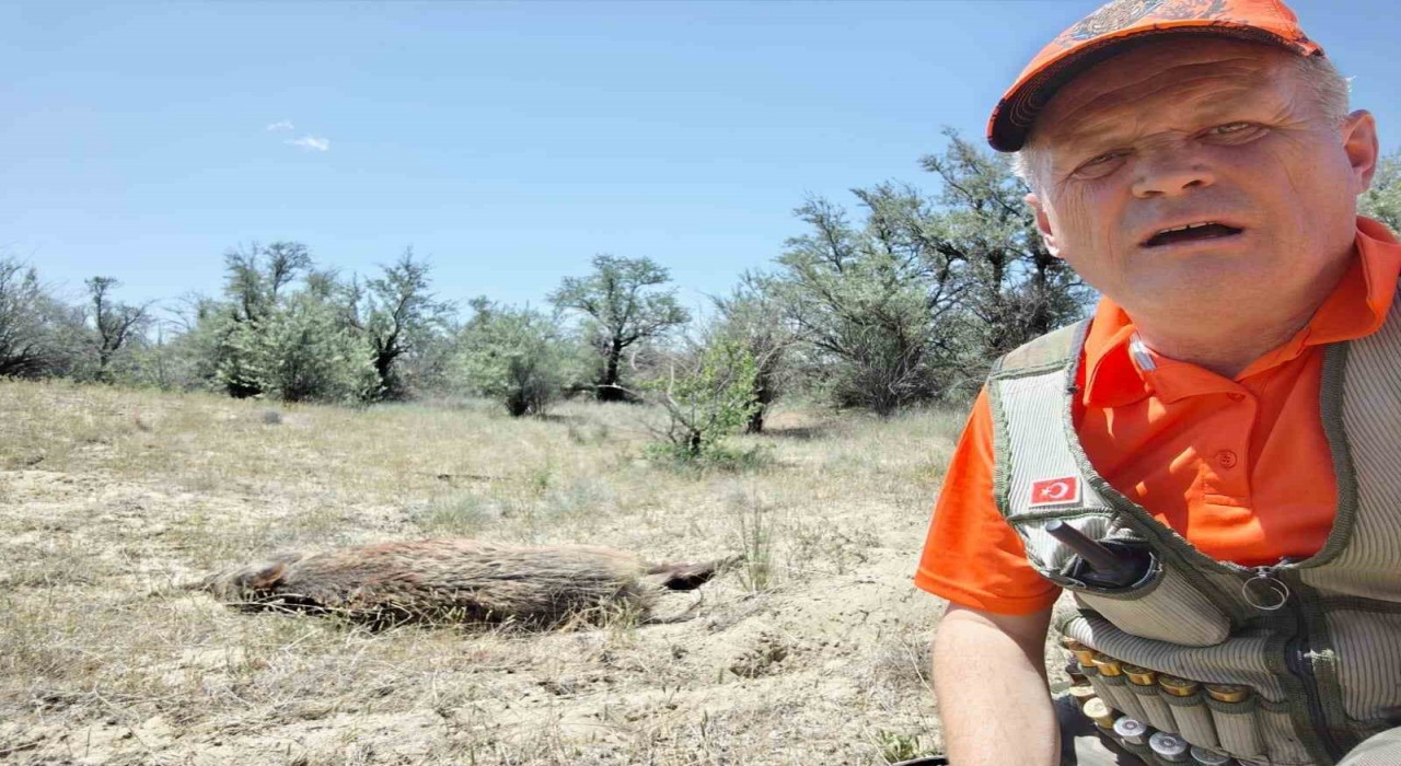 Karapınarda sürek avı düzenlendi