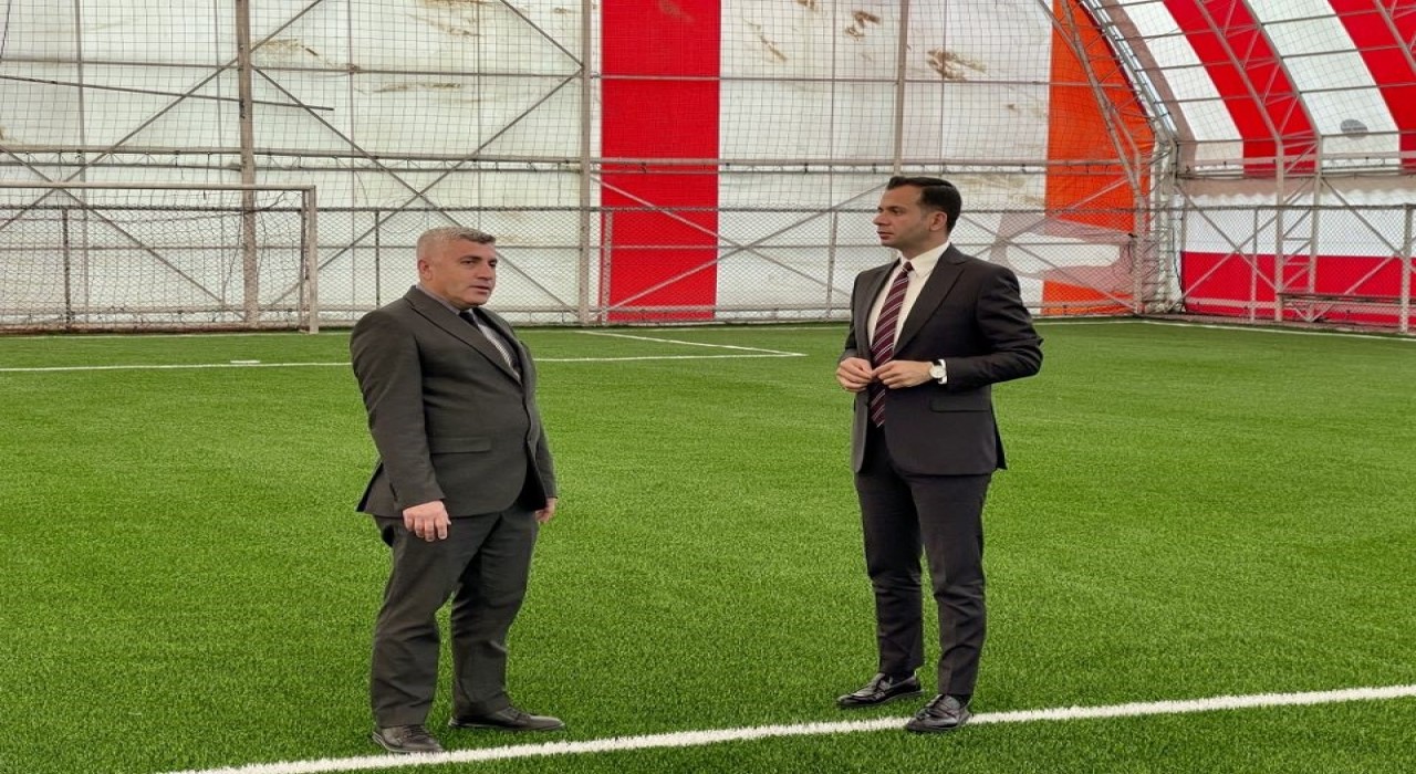 Kaymakam Aslandanh halısaha incelemesi