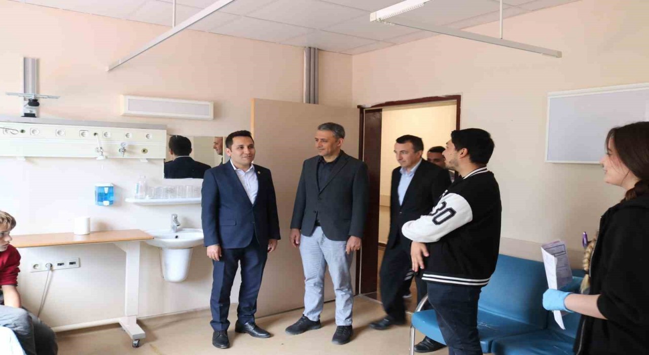 Kaymakam Bildiriciden eğitim ve sağlık kurumlarına ziyaret