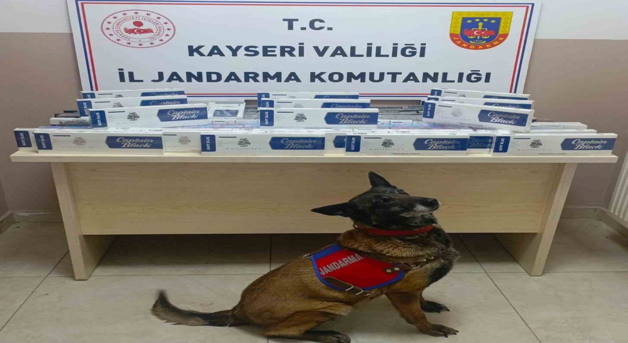 Kayseride bin 400 paket kaçak sigara yakalandı