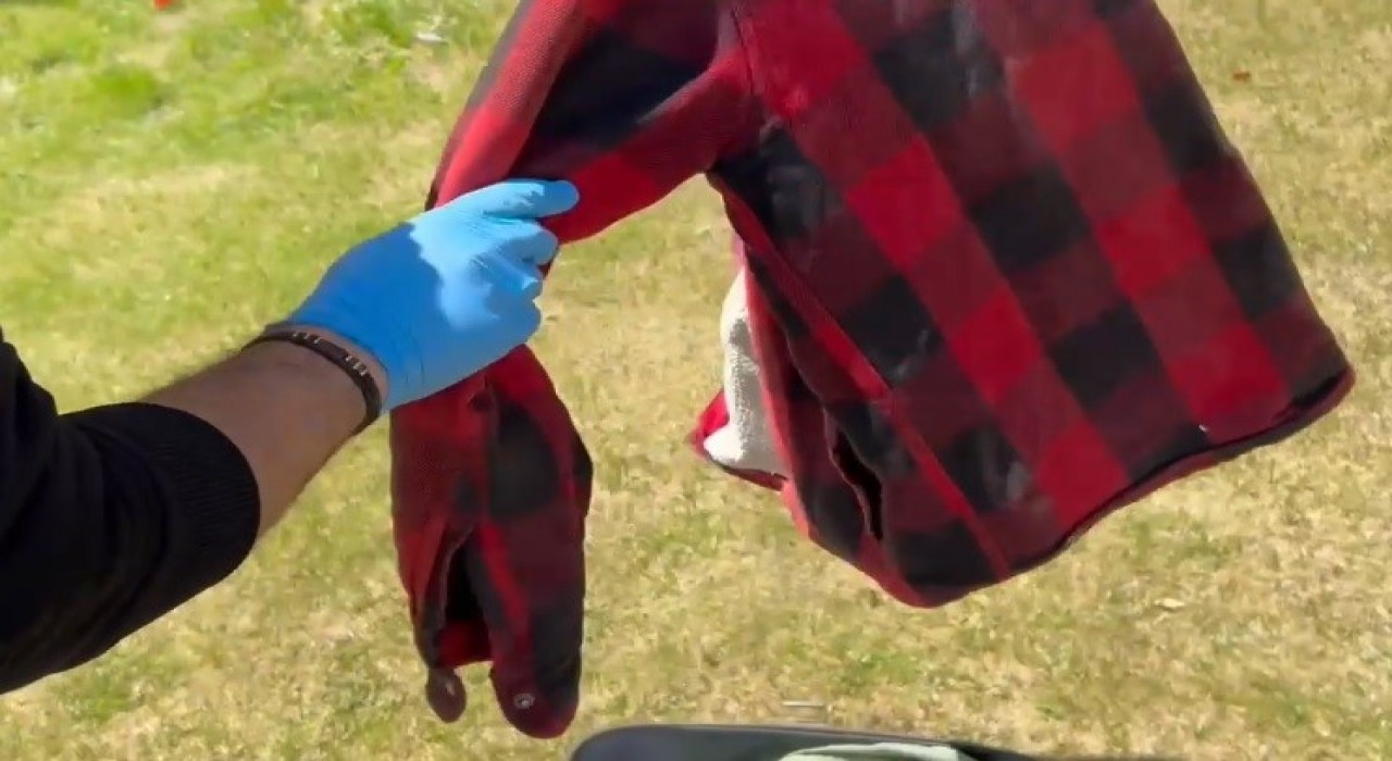 Kayseride kıyafete emdirilmiş 1 kilo 400 gram narkotik madde ele geçirildi