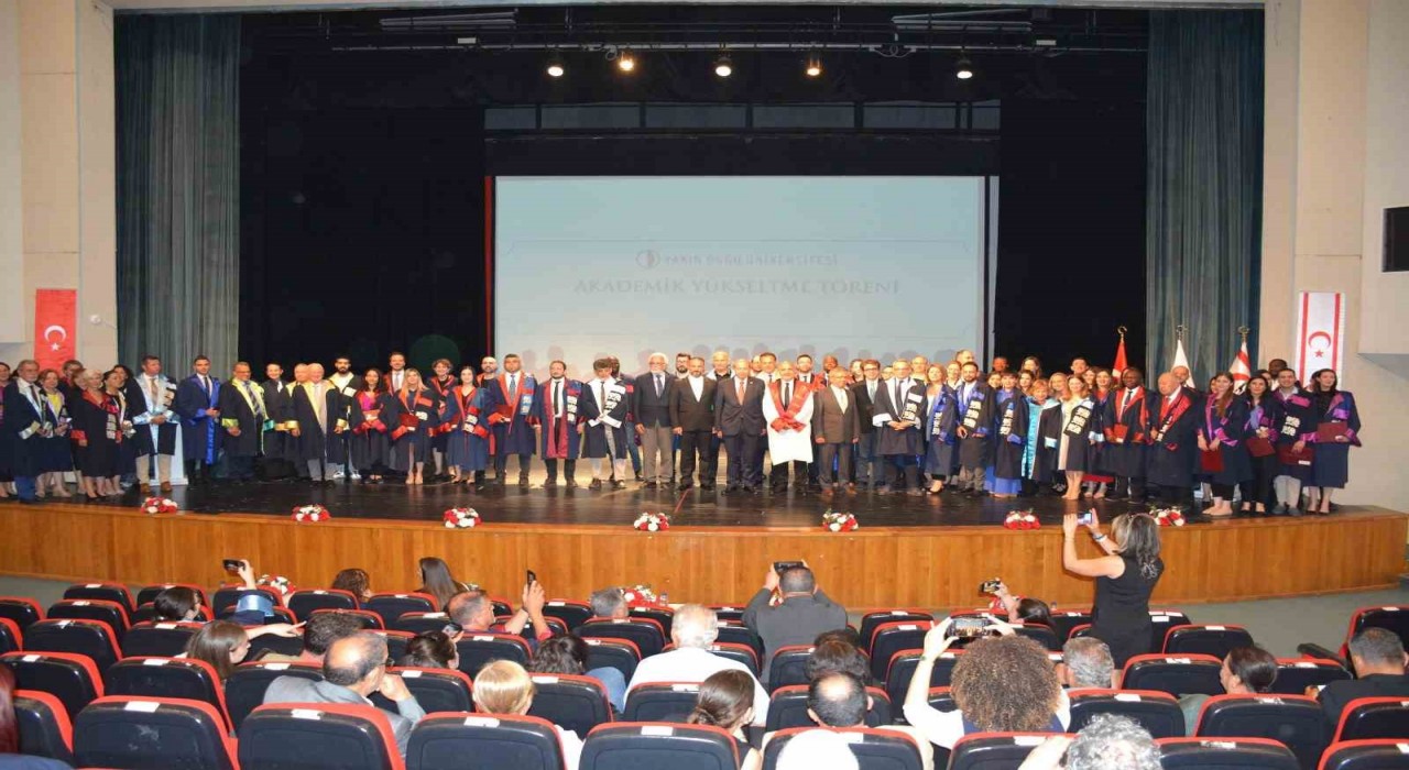 KKTC Cumhurbaşkanı Tatarın katılımıyla Akademik Unvan Töreni