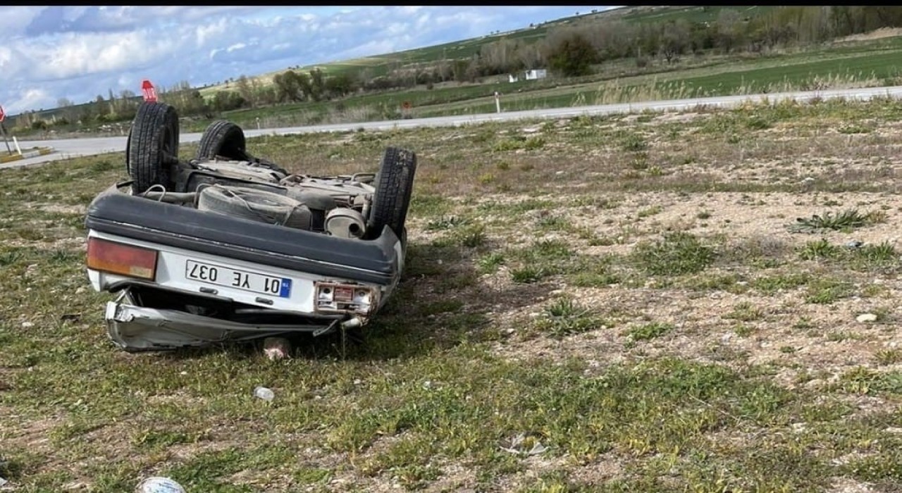 Konyada otomobil devrildi: 3 yaralı