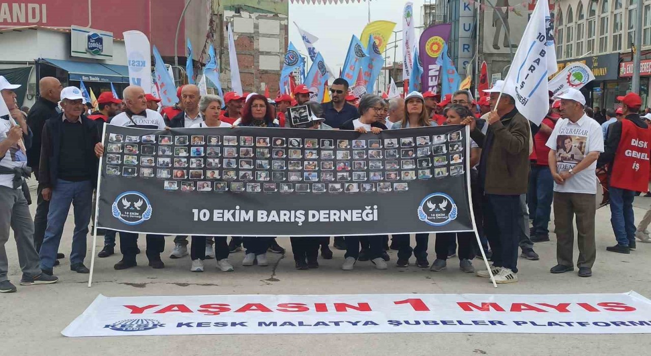 Malatyada 1 Mayıs kutlandı