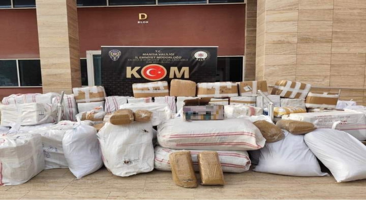 Manisada 2 ton kaçak tütün ele geçirildi