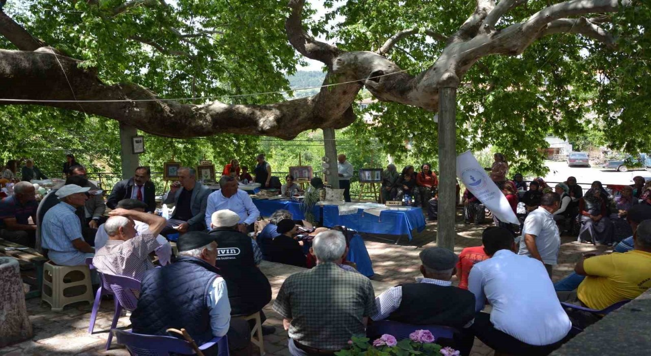 Manisada iki bin yıllık tarihi çınarın gölgesinde eserlerini sergilediler