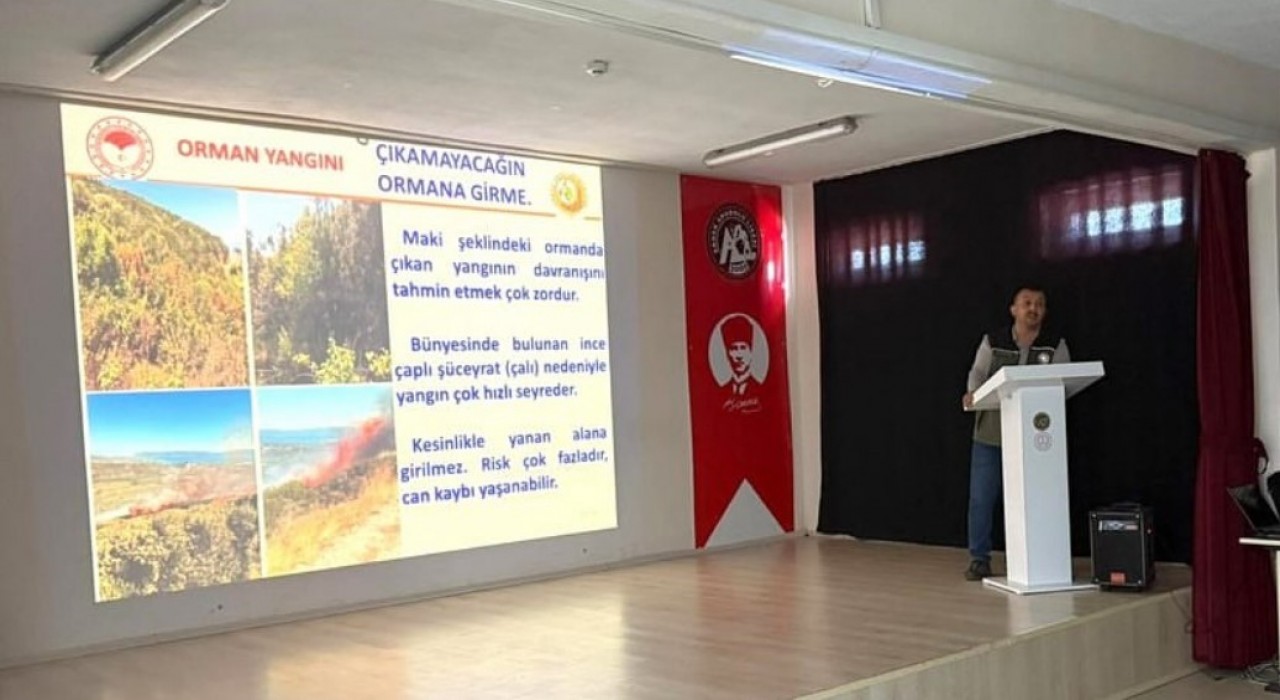 Marmara ve Erdekte orman yangınlarına karşı eğitim
