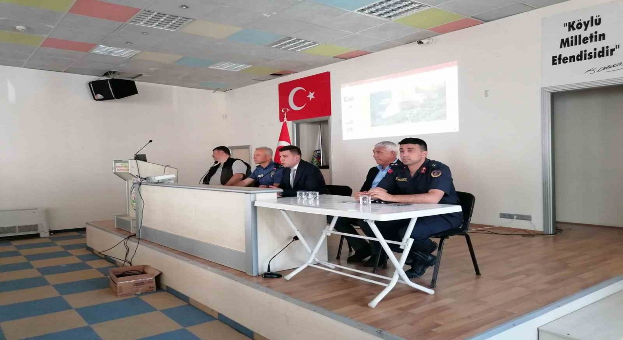 Mersin Mutta orman yangınlarıyla mücadele toplantısı