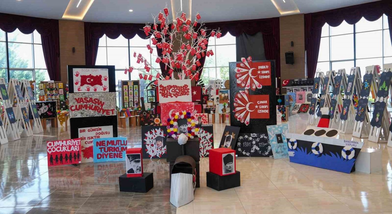 Minik ellerin hünerleri sergide görücüye çıktı