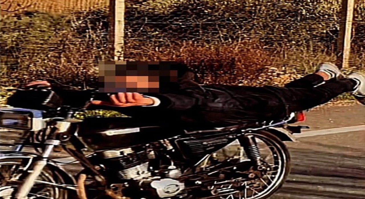 Motosikletli şov pahalıya patladı: Ehliyeti iptal edildi, 19 bin TL ceza kesildi
