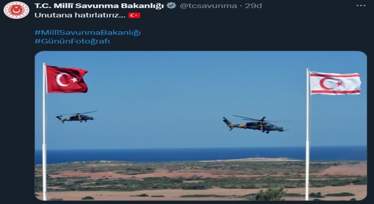 MSBden Unutana Hatırlatırız paylaşımı