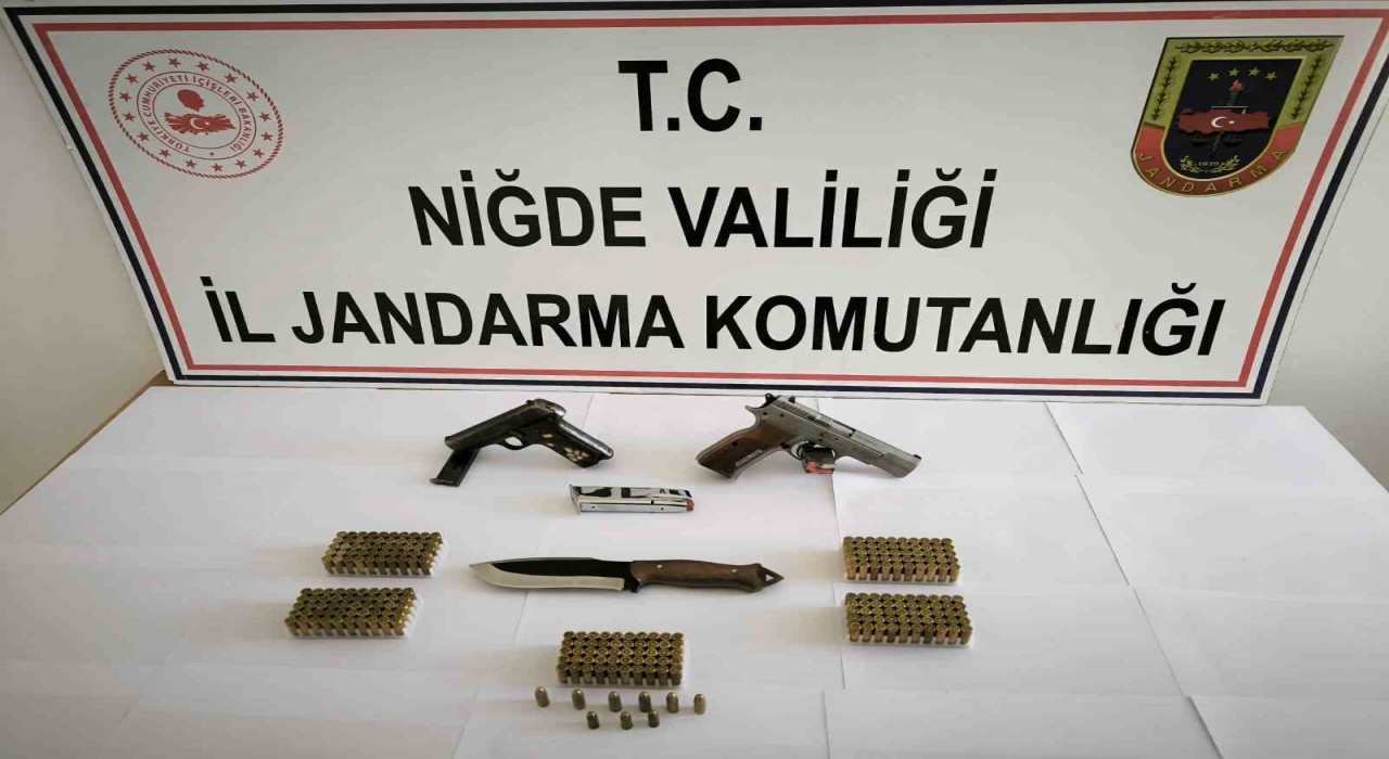 Niğdede ruhsatsız silah operasyonu: 1 Gözaltı