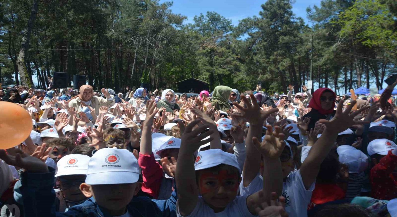 Orduda 4-6 Yaş Kuran kursu öğrencileri, çocuk şenliğinde buluştu