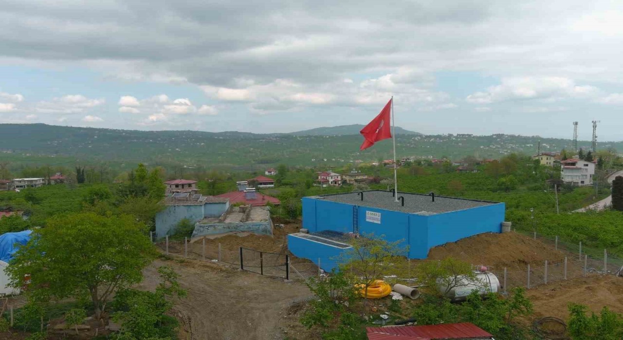 Orduda bin 500 hanenin uzun yıllar su ihtiyacını karşılayacak depo hizmete başladı