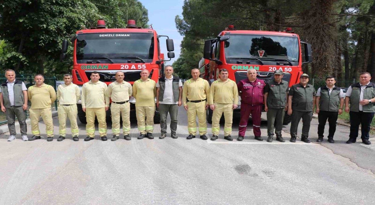 Orman ekipleri Denizli ve Uşakta 2024-25 döneminde 202 yangına müdahale etti