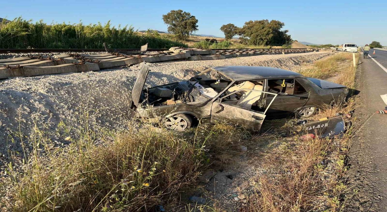 Otomobil takla attı, sürücü yaralandı