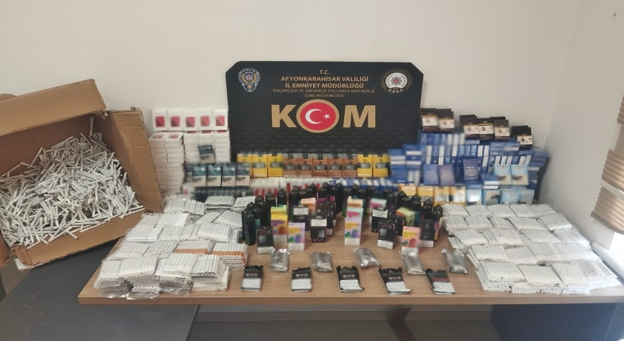 Polisten kaçak makaron operasyonu