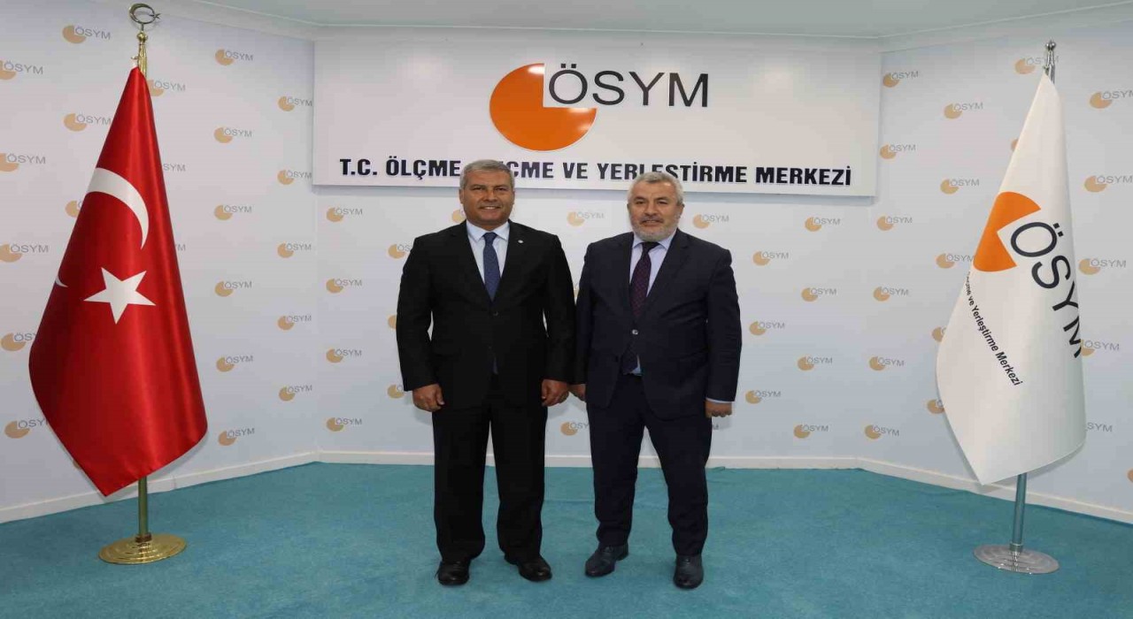 Rektör Adıgüzelden ÖSYM Başkanı Ersoya ziyaret