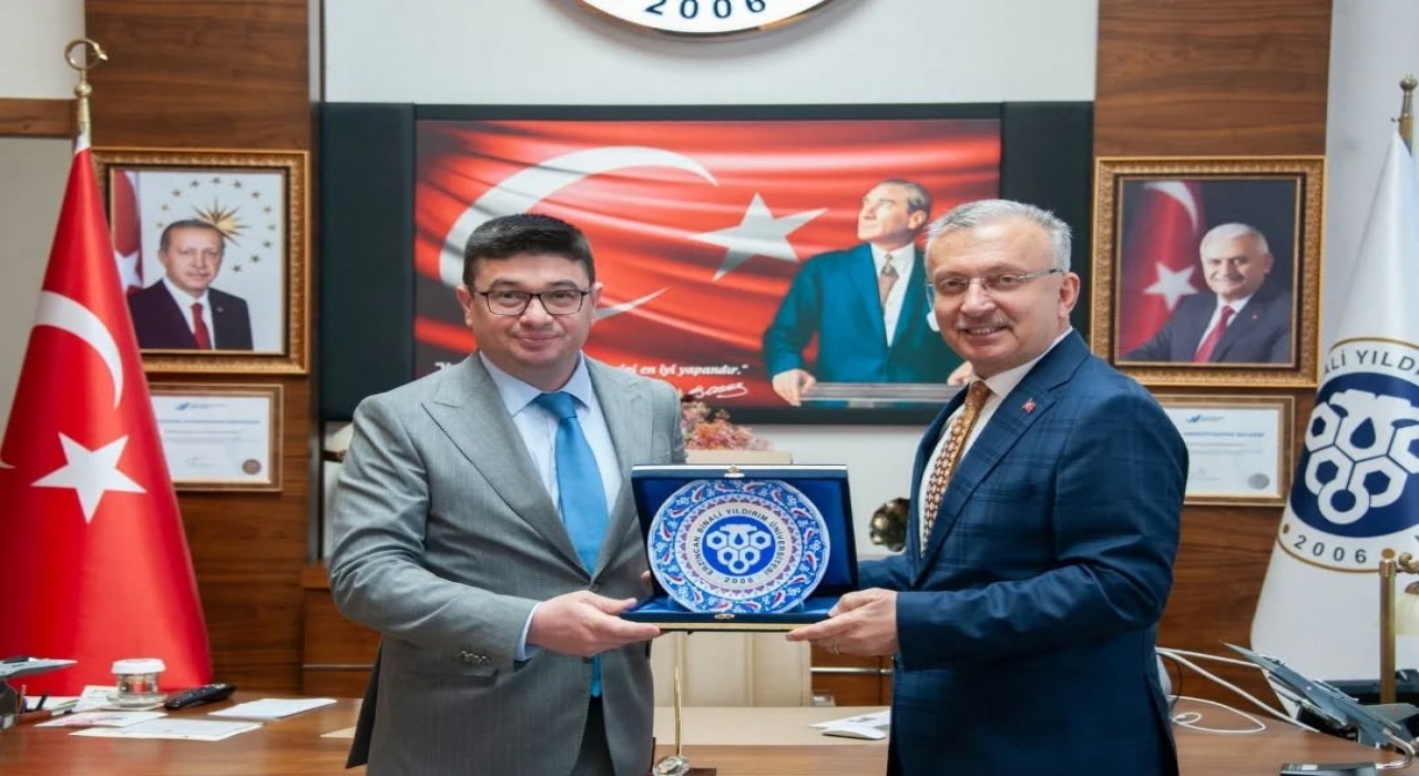 Rektör Levent, Azerbaycan Kars Başkonsolosu Zamin Aliyevi ağırladı