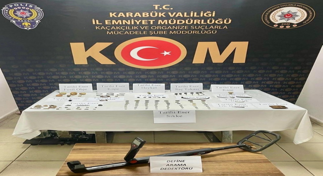 Roma, Selçuklu ve Osmanlı dönemlerine ait 120ye yakın tarihi eser ele geçirildi