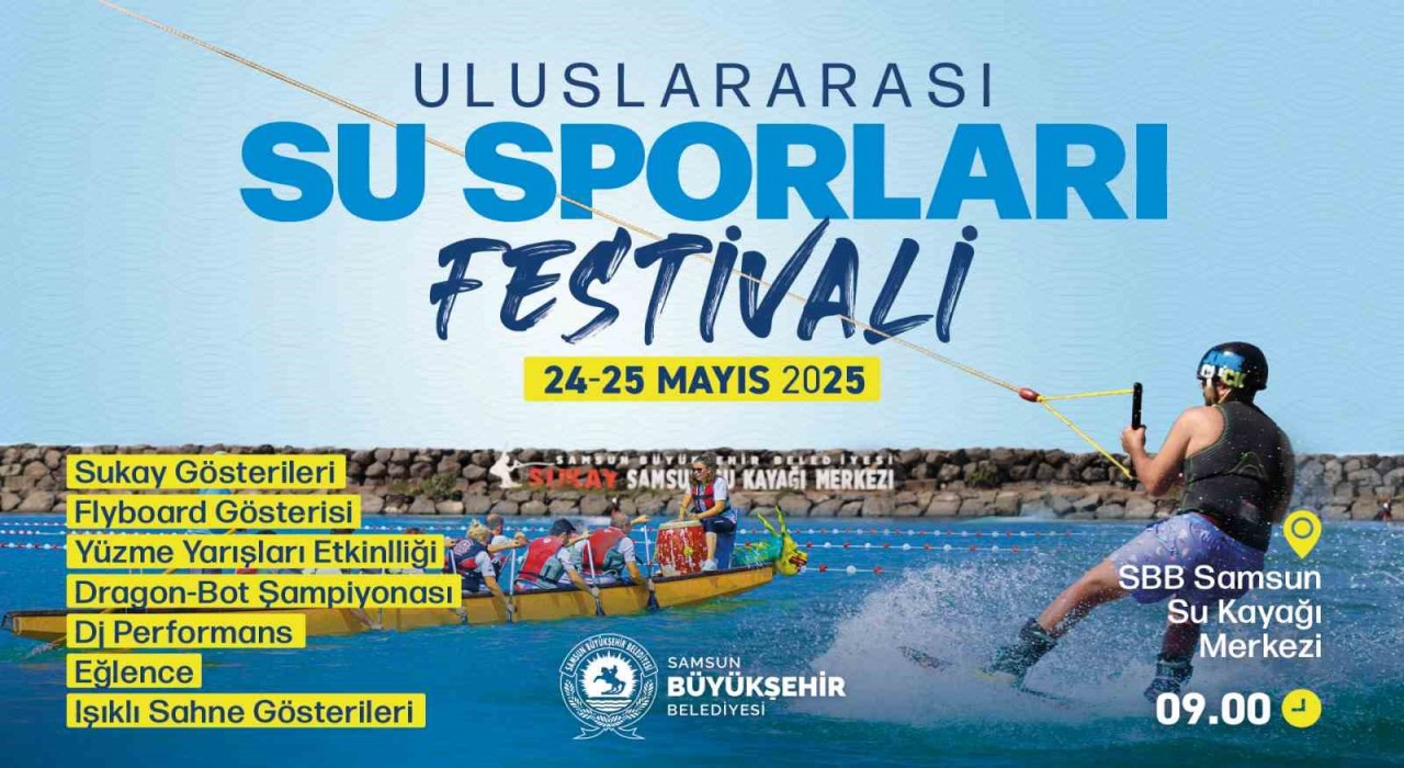 Samsunda Uluslararası Su Sporları Festivali yapılacak