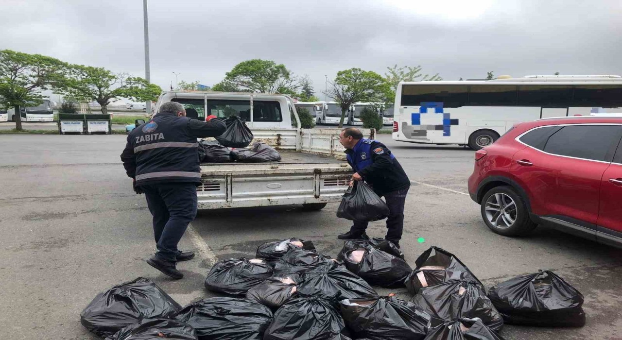 Samsunda uygunsuz şartlarda taşınan 500 kilo iç yağına el konuldu