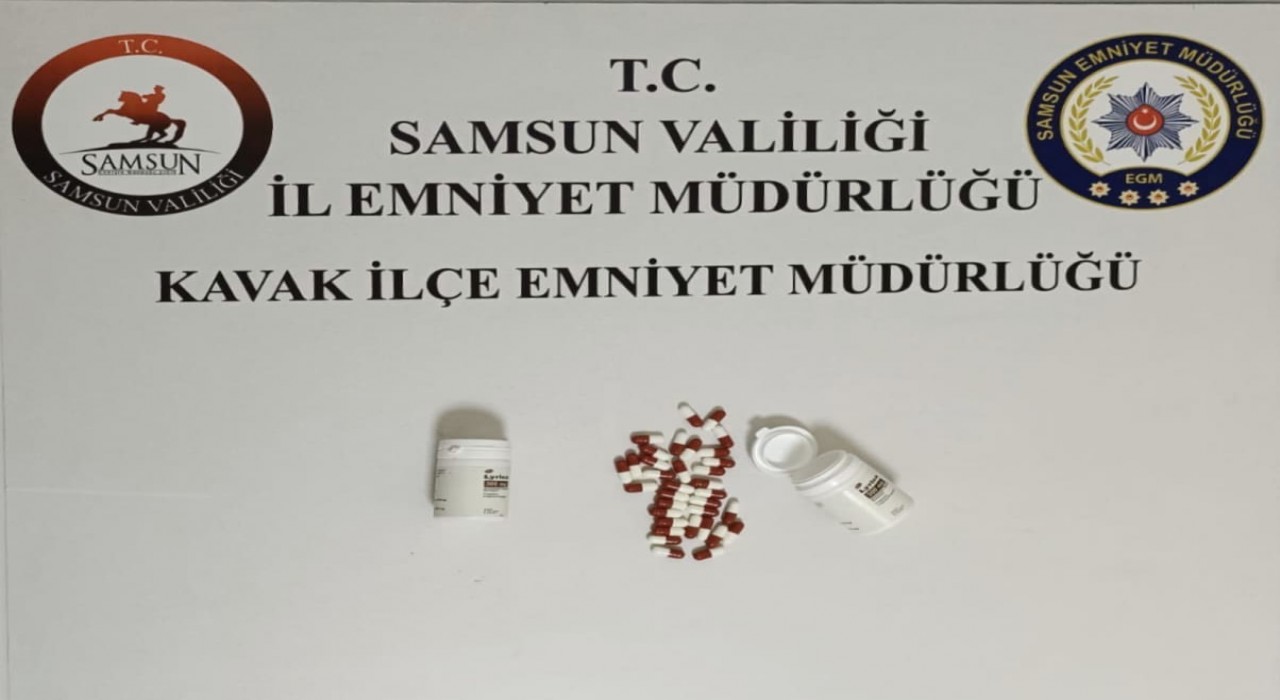 Samsunda uyuşturucu hapla yakalanan şüpheli tutuklandı