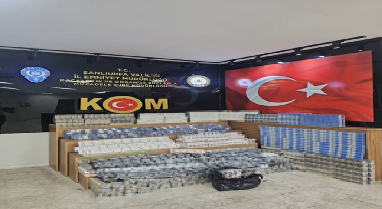 Şanlıurfada 5 bin 680 paket gümrük kaçağı sigara ele geçirildi