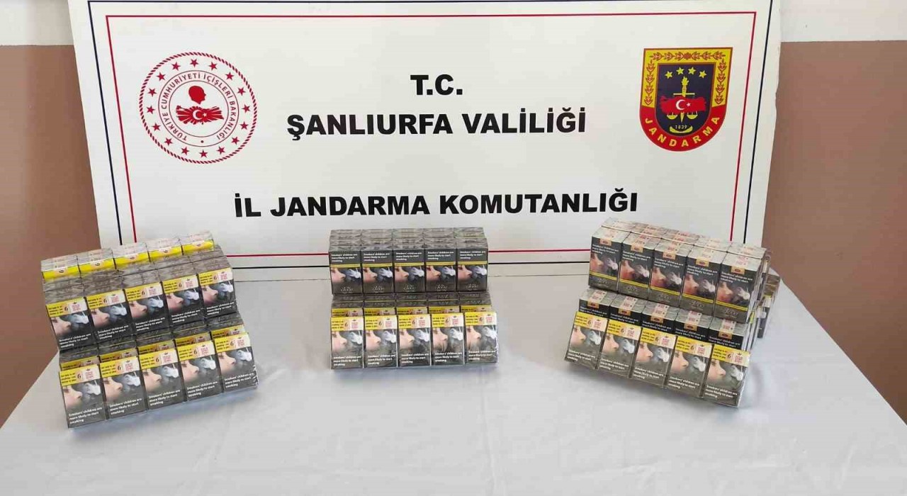 Şanlıurfada kaçak sigara ele geçirildi