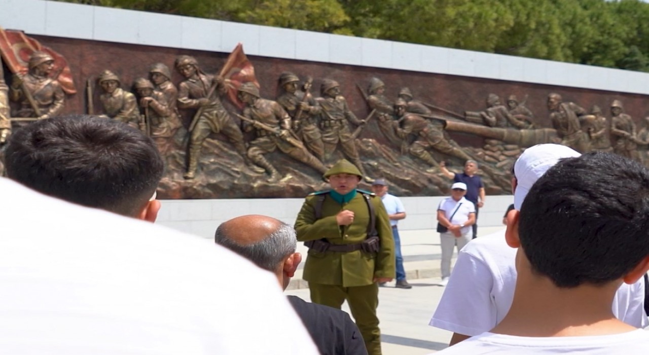 Şehitler Abidesinde Müzeler Haftasına özel anlamlı gösteri
