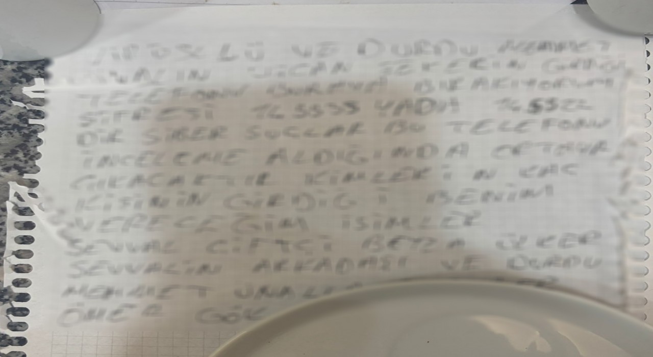 Sevgilisini öldürüp intihar eden şahsın mektubu ortaya çıktı