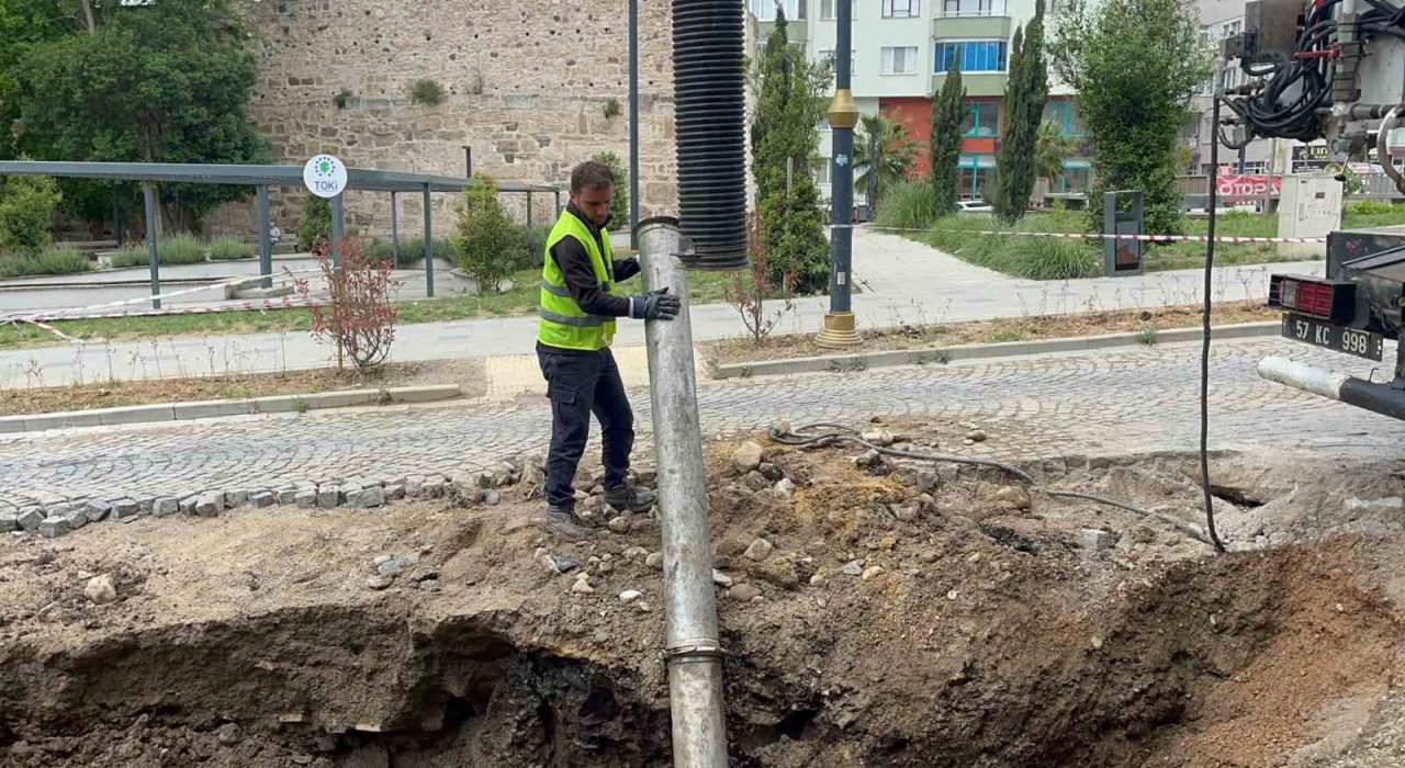 Sinopta su borusu patladı