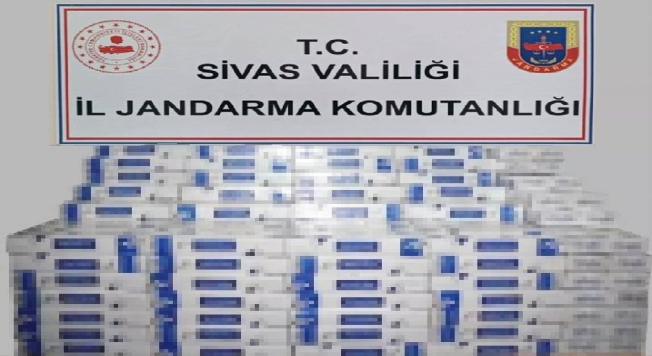 Sivasta binlerce bandrolsüz sigara ele geçirildi
