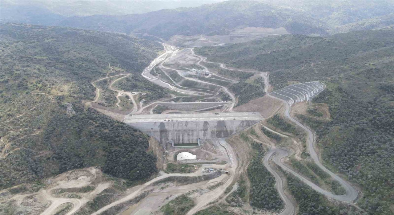 Söke Sarıçay Barajında çalışmalar sürüyor
