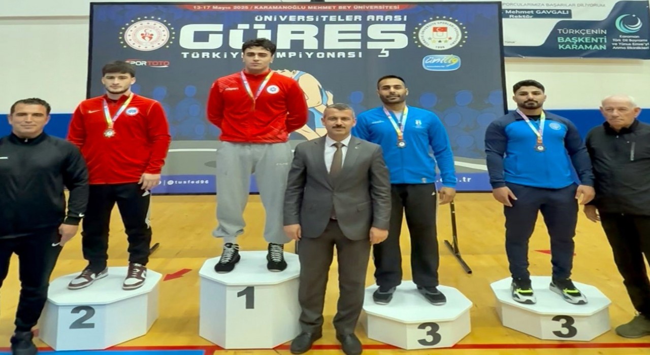SUBÜden güreşte gümüş madalya geldi