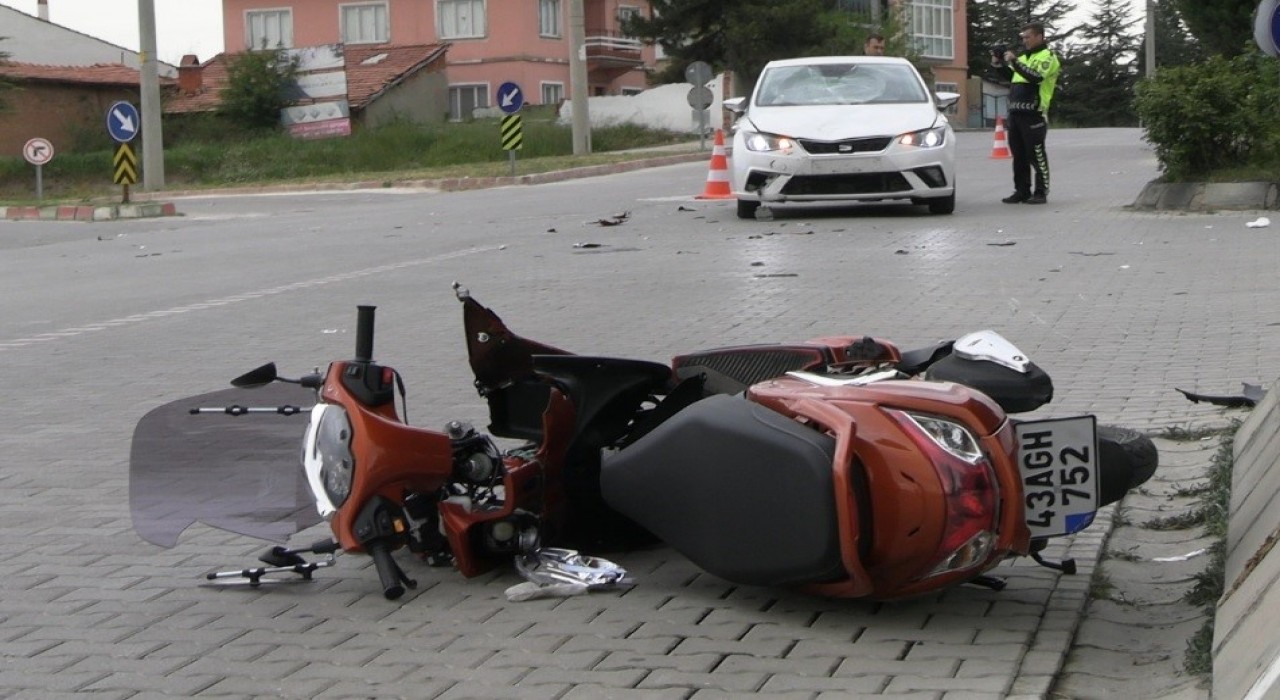 Tavşanlıda trafik kazası, 1 yaralı