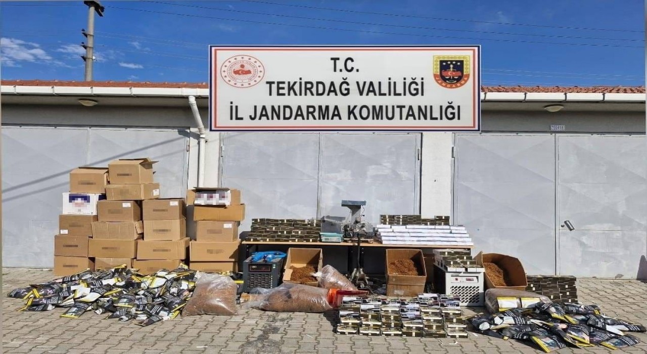 Tekirdağda 240 bin makaron ve 220 kilo tütün ele geçirildi