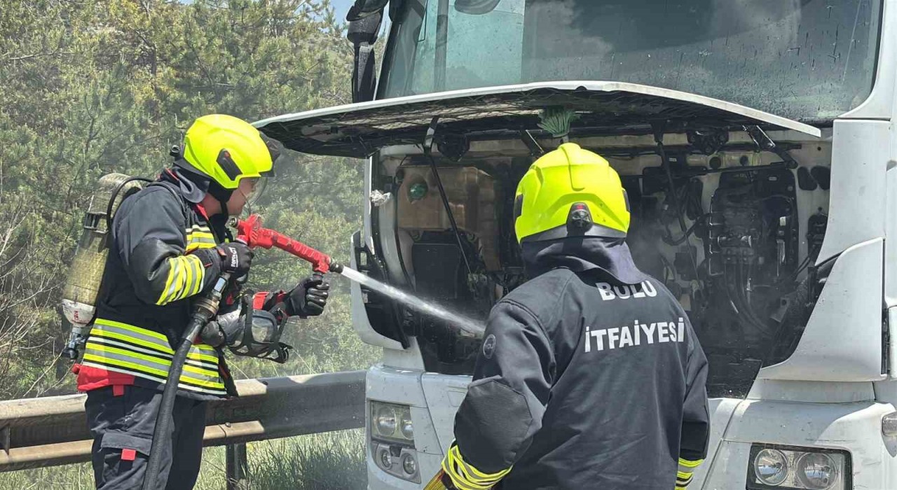 TEMde alev alan tır, erken müdahaleyle söndürüldü