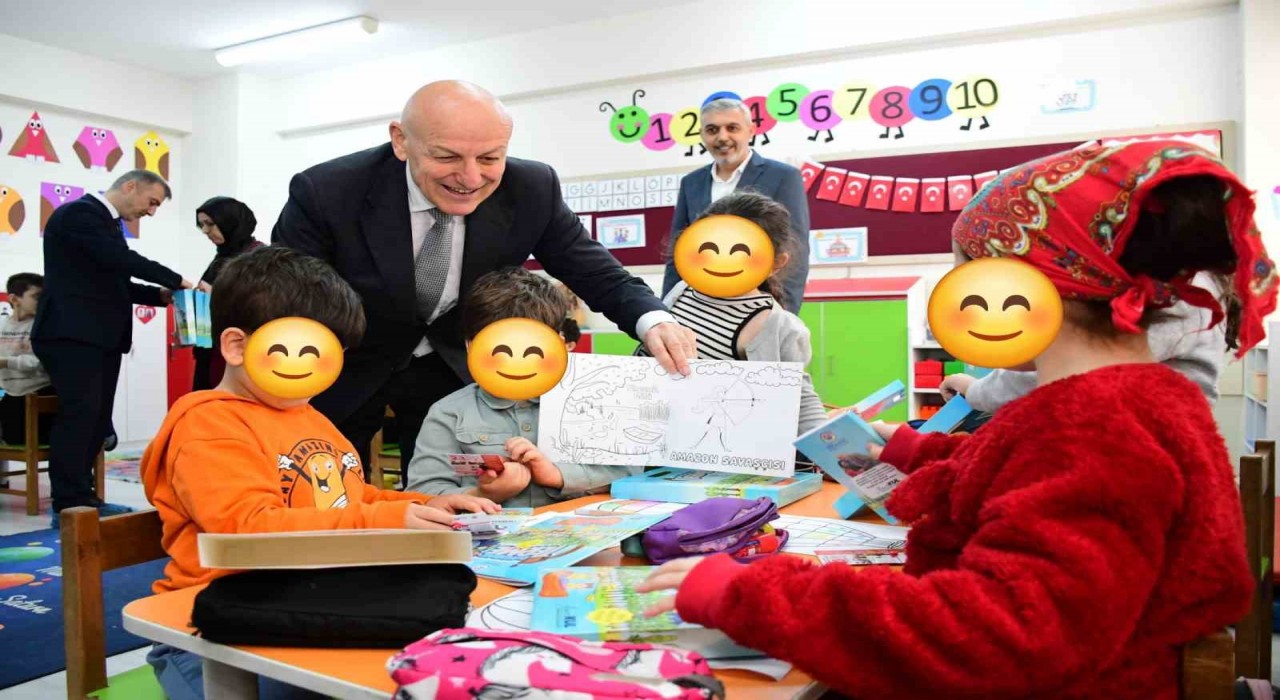 Termede minikler boyayarak ilçeyi tanıyacak