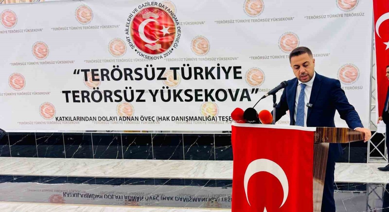 Terörsüz Türkiye, terörsüz Yüksekova için Erdoğana tam destek